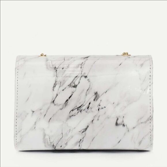 ⭐️ Marble Pattern Faux Leather Crossbody Bag - Picture 4 of 4